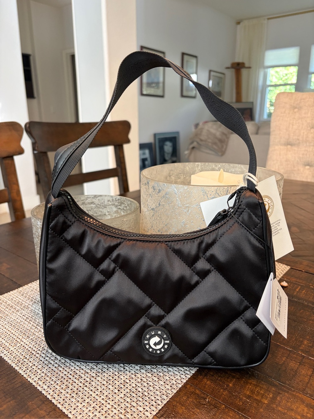 KURT GEIGER black quilted bag